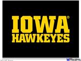 Poster 24"x18" - Iowa Hawkeyes 01 Gold on Black
