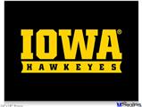 Poster 24"x18" - Iowa Hawkeyes 03 Black on Gold