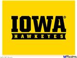 Poster 24"x18" - Iowa Hawkeyes 03 Gold on Black