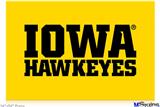 Poster 36"x24" - Iowa Hawkeyes 01 Black on Gold