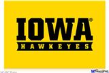 Poster 36"x24" - Iowa Hawkeyes 03 Gold on Black