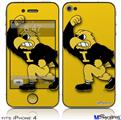 iPhone 4 Decal Style Vinyl Skin - Iowa Hawkeyes Herky on Gold (DOES NOT fit newer iPhone 4S)