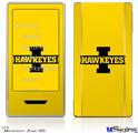 Zune HD Skin - Iowa Hawkeyes 02 Black on Gold