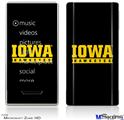 Zune HD Skin - Iowa Hawkeyes 03 Black on Gold