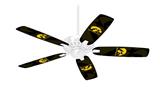 Iowa Hawkeyes Herkey Gold on Black - Ceiling Fan Skin Kit fits most 42 inch fans (FAN and BLADES SOLD SEPARATELY)