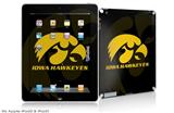 iPad Skin - Iowa Hawkeyes Herkey Gold on Black (fits iPad2 and iPad3)