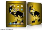 iPad Skin - Iowa Hawkeyes Herky on Black and Gold (fits iPad2 and iPad3)