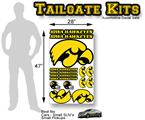 Iowa Hawkeyes Medim Size Decal Tailgate Kit - Cars, Small Trucks and SUVs