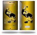 Iowa Hawkeyes Herky on Black and Gold - Decal Style Skin (fits Nokia Lumia 928)
