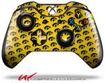 Decal Skin Wrap fits Microsoft XBOX One Wireless Controller Iowa Hawkeyes Tigerhawk Tiled 06 Black on Gold