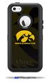 Iowa Hawkeyes Herkey Gold on Black - Decal Style Vinyl Skin fits Otterbox Defender iPhone 5C Case (CASE SOLD SEPARATELY)