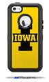 Iowa Hawkeyes 04 Black on Gold - Decal Style Vinyl Skin fits Otterbox Defender iPhone 5C Case (CASE SOLD SEPARATELY)