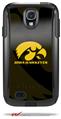 Iowa Hawkeyes Herkey Gold on Black - Decal Style Vinyl Skin fits Otterbox Commuter Case for Samsung Galaxy S4 (CASE SOLD SEPARATELY)
