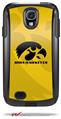 Iowa Hawkeyes Herkey Black on Gold - Decal Style Vinyl Skin fits Otterbox Commuter Case for Samsung Galaxy S4 (CASE SOLD SEPARATELY)