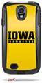 Iowa Hawkeyes 03 Gold on Black - Decal Style Vinyl Skin fits Otterbox Commuter Case for Samsung Galaxy S4 (CASE SOLD SEPARATELY)