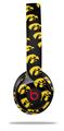 WraptorSkinz Skin Decal Wrap compatible with Beats Solo 2 and Solo 3 Wireless Headphones Iowa Hawkeyes Tigerhawk Tiled 06 Gold on Black (HEADPHONES NOT INCLUDED)