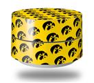 Skin Decal Wrap for Google WiFi Original Iowa Hawkeyes Tigerhawk Tiled 06 Black on Gold (GOOGLE WIFI NOT INCLUDED)