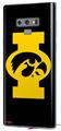 Decal style Skin Wrap compatible with Samsung Galaxy Note 9 Iowa Hawkeyes Tigerhawk Oval 02 Gold on Black