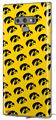 Decal style Skin Wrap compatible with Samsung Galaxy Note 9 Iowa Hawkeyes Tigerhawk Tiled 06 Black on Gold