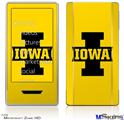 Zune HD Skin - Iowa Hawkeyes 04 Black on Gold