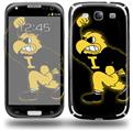 Iowa Hawkeyes Herky on Black - Decal Style Skin (fits Samsung Galaxy S III S3)